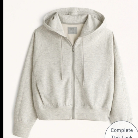 Abercrombie & Fitch Jackets & Blazers - YPB neoKNIT New Full-Zip Hoodie shorter version